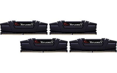 G.SKILL Ripjaws V Series 32GB (4 x 8GB) 288-Pin PC RAM DDR4 3600 (PC4 28800) Desktop Memory Model F4-3600C16Q-32GVKC