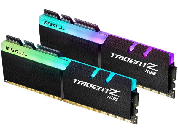 G.SKILL TridentZ RGB Series 16GB (2 x 8GB) 288-Pin PC RAM DDR4 3600 (PC4 28800) Desktop Memory Model F4-3600C16D-16GTZRC