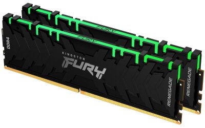 Kingston FURY Renegade RGB 16GB (2 x 8GB) 288-Pin PC RAM DDR4 3600 (PC4 28800) Desktop Memory Model KF436C16RBAK2/16