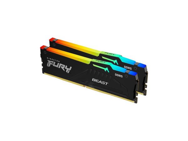 Kingston FURY Beast RGB 32GB (2 x 16GB) 288-Pin PC RAM DDR5 6000 (PC5 48000) Memory (Desktop Memory) Model KF560C36BBEAK2-32