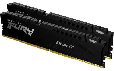 Kingston FURY Beast 64GB (2 x 32GB) 288-Pin PC RAM DDR5 6000 (PC5 48000) Memory (Desktop Memory) Model KF560C40BBK2-64