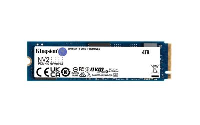 Kingston NV2 4TB M.2 2280 NVMe PCIe Internal SSD Up to 3500 MB/s SNV2S/4000G