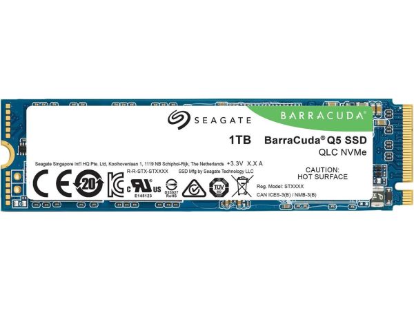 Seagate BarraCuda Q5 M.2 2280 1TB PCIe Gen3 x4 NVMe 1.3 3D QLC Internal Solid State Drive (SSD) ZP1000CV3A001 - Image 4