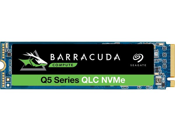 Seagate BarraCuda Q5 M.2 2280 1TB PCIe Gen3 x4 NVMe 1.3 3D QLC Internal Solid State Drive (SSD) ZP1000CV3A001