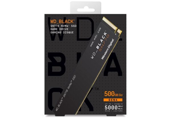 Western Digital WD_BLACK SN770 M.2 2280 500GB PCIe Gen4 16GT/s, up to 4 Lanes Internal Solid State Drive (SSD) WDS500G3X0E - Image 5