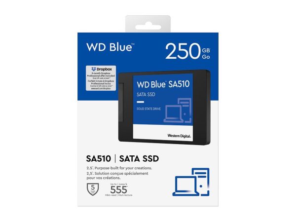 WD Blue 250GB SA510 2.5" Internal Solid State Drive SSD - WDS250G3B0A - Image 3