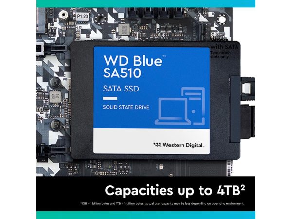 WD Blue 4TB SA510 2.5" Internal Solid State Drive SSD - WDS400T3B0A - Image 2