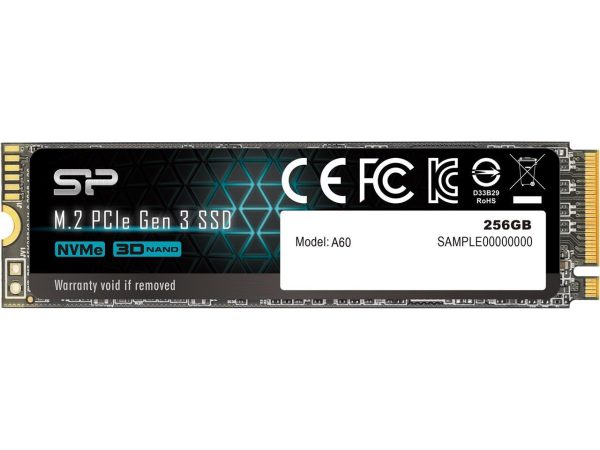 Silicon Power 256GB NVMe M.2 2280 PCIe Gen3 x4 SSD (SP256GBP34A60M28)