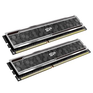 Silicon Power Gaming DDR4 16GB Kit (2 x 8GB) 3600MHz (PC4 28800) C18 Desktop Memory Module Ram with Heatsink Camouflage Grey (SP016GXLZU360BDAJ5)