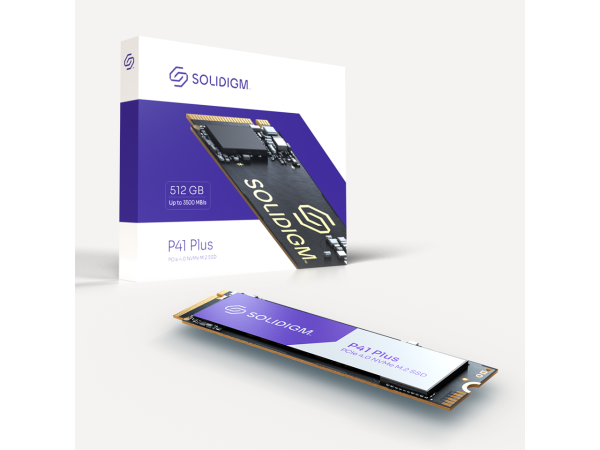 Solidigm P41 Plus 512GB M.2 2280 PCIe 4.0 NVMe Gen4 Internal Solid State Drive (SSD) SSDPFKNU512GZX1