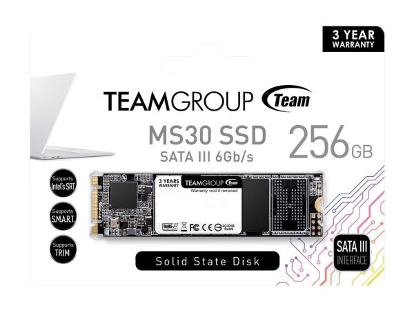 Team Group MS30 M.2 2280 256GB SATA III TLC Internal Solid State Drive (SSD) TM8PS7256G0C101 - Image 2