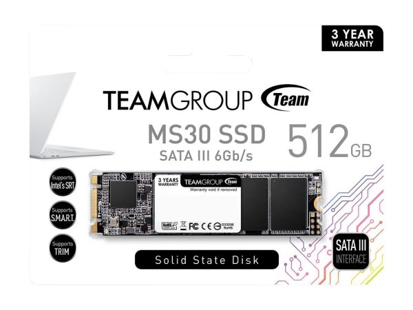 Team Group MS30 M.2 2280 512GB SATA III TLC Internal Solid State Drive (SSD) TM8PS7512G0C101 - Image 2