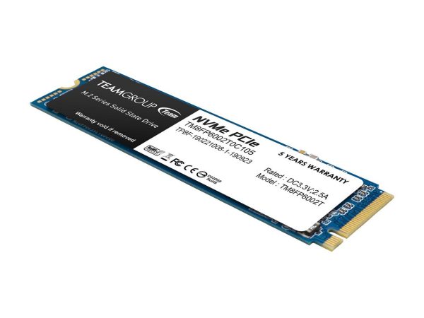 Team Group MP33 M.2 2280 2TB PCIe 3.0 x4 with NVMe 1.3 3D NAND Internal Solid State Drive (SSD) TM8FP6002T0C101 - Image 2