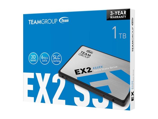 Team Group EX2 2.5" 1TB SATA III 3D NAND Internal Solid State Drive (SSD) T253E2001T0C101 - Image 3
