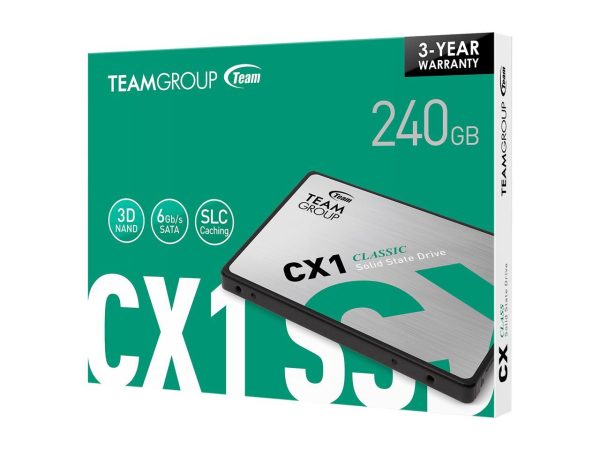 Team Group CX1 2.5" 240GB SATA III 3D NAND Internal Solid State Drive (SSD) T253X5240G0C101 - Image 4