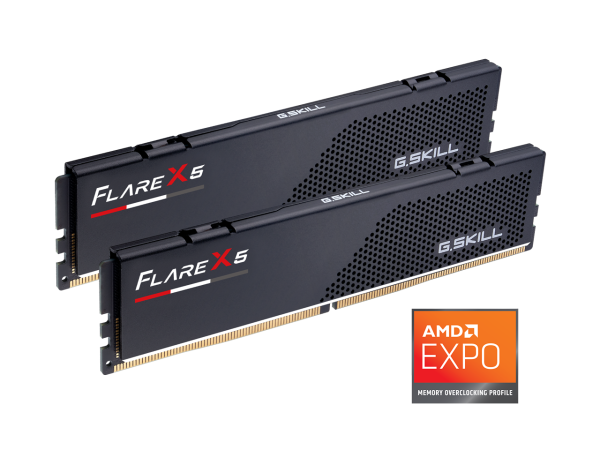 G.SKILL Flare X5 series AMD EXPO 32GB (2 x 16GB) 288-Pin PC RAM DDR5 5600 (PC5 44800) desktop memory Model F5-5600J3036D16GX2-FX5