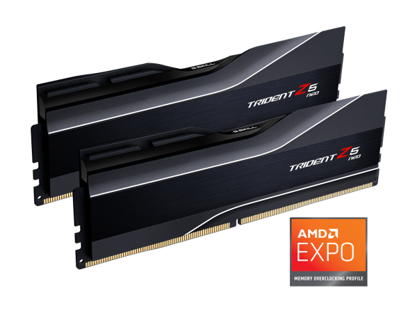 G.SKILL Trident Z5 Neo Series AMD EXPO 32GB (2 x 16GB) 288-Pin PC RAM DDR5 6000 (PC5 48000) Desktop memory Model F5-6000J3038F16GX2-TZ5N