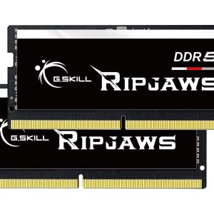 G.SKILL Ripjaws SO-DIMM 64GB (2 x 32GB) 262-Pin DDR5 SO-DIMM DDR5 5600 (PC5 44800) Laptop Memory Model F5-5600S4040A32GX2-RS