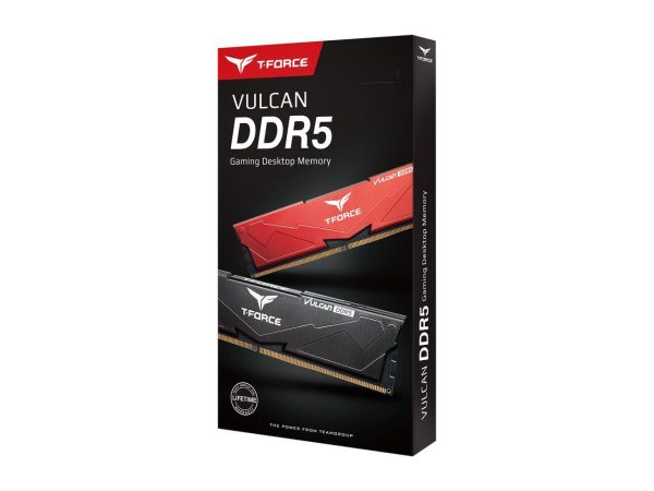 Team T-Force Vulcan 64GB (2 x 32GB) 288-Pin PC RAM DDR5 6000 (PC5 48000) Desktop Memory Model FLRD564G6000HC38ADC01 - Image 4