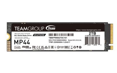 Team Group MP44 M.2 2280 2TB PCIe 4.0 x4 with NVMe Laptop & Desktop & NUC & NAS Internal Solid State Drive (SSD), (R/W Speed up to 7,400/7,000MB/s) TM8FPW002T0C101