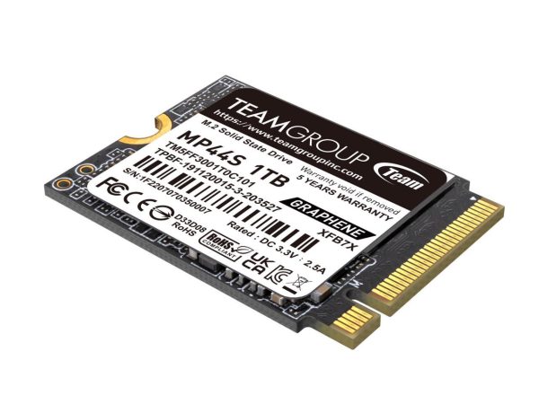 Team Group MP44S M.2 2230 1TB PCIe 4.0 x4 with NVMe, STEAM Deck Compatible, Internal Solid State Drive (SSD) TM5FF3001T0C101 - Image 3