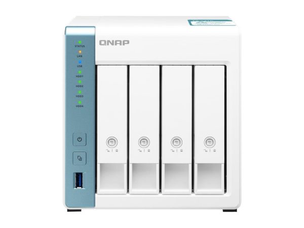 QNAP 4-Bay Personal Cloud NAS for Backup and Data Sharing 4-core 1.7GHz 1GB RAM w/ Lockable Drive Tray TS-431K-US - Image 3