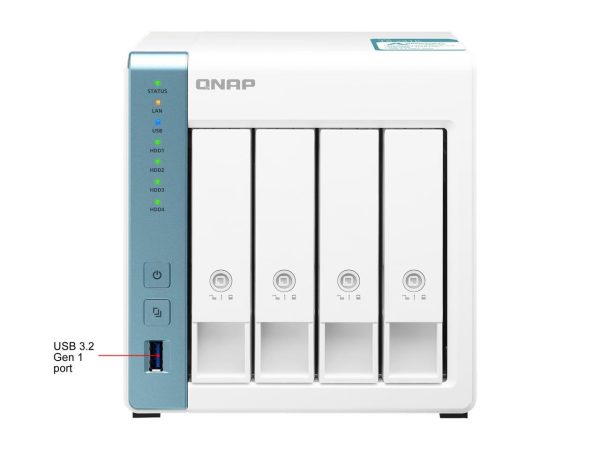 QNAP 4-Bay Personal Cloud NAS for Backup and Data Sharing 4-core 1.7GHz 1GB RAM w/ Lockable Drive Tray TS-431K-US - Image 4