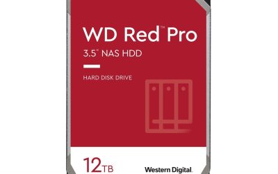 WD Red Pro WD121KFBX 12TB 7200 RPM 256MB Cache SATA 6.0Gb/s 3.5″ Internal Hard Drive