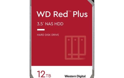 WD Red Plus 12TB NAS Hard Disk Drive – 7200 RPM Class SATA 6Gb/s, CMR, 256MB Cache, 3.5 Inch – WD120EFBX