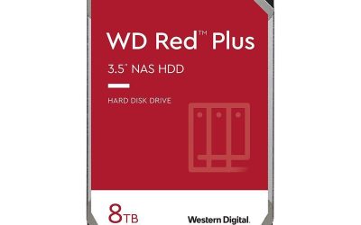 WD Red Plus 8TB CMR NAS Hard Drive HDD – 5640 RPM, SATA 6 Gb/s, 128MB Cache, 3.5″ – WD80EFZZ
