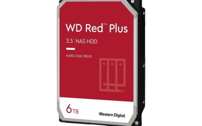 WD Red Plus WD60EFPX 6TB 5400 RPM 256MB Cache SATA 6.0Gb/s 3.5″ Hard Drives