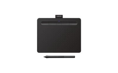 Wacom Intuos Wireless Graphics Drawing Tablet with 3 Bonus Software Included, 7.9″ X 6.3″, Black (CTL4100WLK0) Small (Wireless)