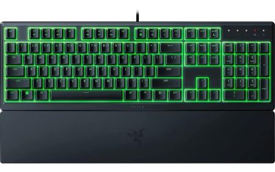 Razer Ornata V3 X Gaming Keyboard: Low-Profile Keys – Silent Membrane Switches – UV-Coated Keycaps – Spill Resistant – Chroma RGB Lighting – Ergonomic Wrist Rest – Classic Black