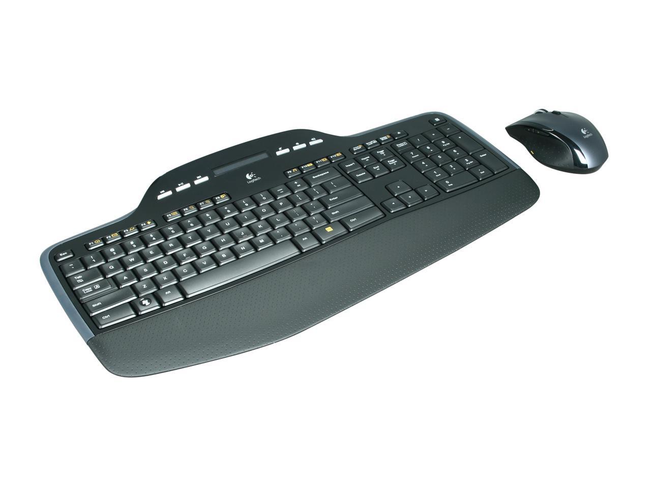Logitech MK710 Wireless Keyboard and Mouse Combo — Includes Keyboard and Mouse, Stylish Design, Built-In LCD Status Dashboard, Long Battery Life - Image 2