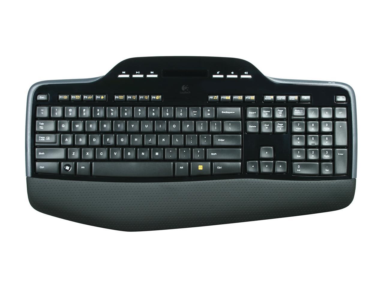 Logitech MK710 Wireless Keyboard and Mouse Combo — Includes Keyboard and Mouse, Stylish Design, Built-In LCD Status Dashboard, Long Battery Life - Image 3