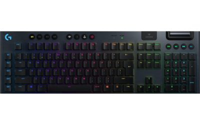 Logitech G915 LIGHTSPEED RGB Mechanical Gaming Keyboard, Low Profile GL Linear Key Switch, LIGHTSYNC RGB, Advanced LIGHTSPEED Wireless and Bluetooth Support – Linear