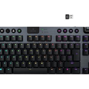 Logitech G915 TKL Tenkeyless Lightspeed Wireless RGB Mechanical Gaming Keyboard, Low Profile Switch Options, Lightsync RGB, Advanced Wireless and Bluetooth Support - Tactile