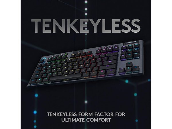 Logitech G915 TKL Tenkeyless Lightspeed Wireless RGB Mechanical Gaming Keyboard, Low Profile Switch Options, Lightsync RGB, Advanced Wireless and Bluetooth Support - Tactile - Image 2
