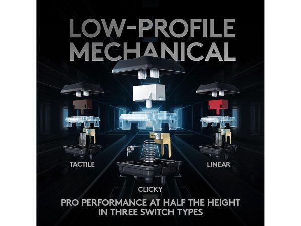 Logitech G915 TKL Tenkeyless Lightspeed Wireless RGB Mechanical Gaming Keyboard, Low Profile Switch Options, Lightsync RGB, Advanced Wireless and Bluetooth Support - Tactile - Image 5