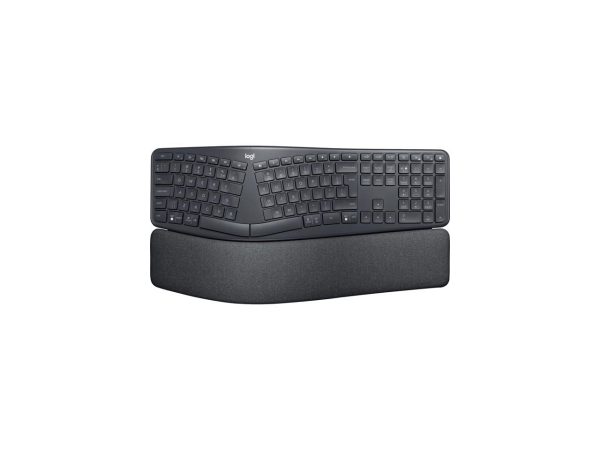 Logitech Ergo K860 Split Wireless Keyboard for Business - Ergonomic Design, Secured Logi Bolt Technology, Bluetooth, Globally Certified, Windows/Mac/Chrome/Linux - Graphite