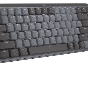 Logitech MX Mechanical Mini Wireless Illuminated Keyboard, Clicky Switches, Backlit, Bluetooth, USB-C, macOS, Windows, Linux, iOS, Android, Graphite
