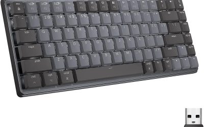 Logitech MX Mechanical Mini Wireless Illuminated Keyboard, Clicky Switches, Backlit, Bluetooth, USB-C, macOS, Windows, Linux, iOS, Android, Graphite