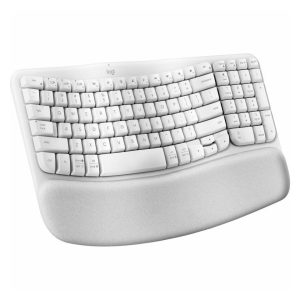 Logitech Wave Keys Keyboard 920-012275 Off White Bluetooth Ergonomic Keyboards