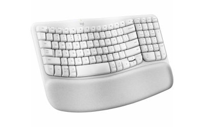 Logitech Wave Keys Keyboard 920-012275 Off White Bluetooth Ergonomic Keyboards