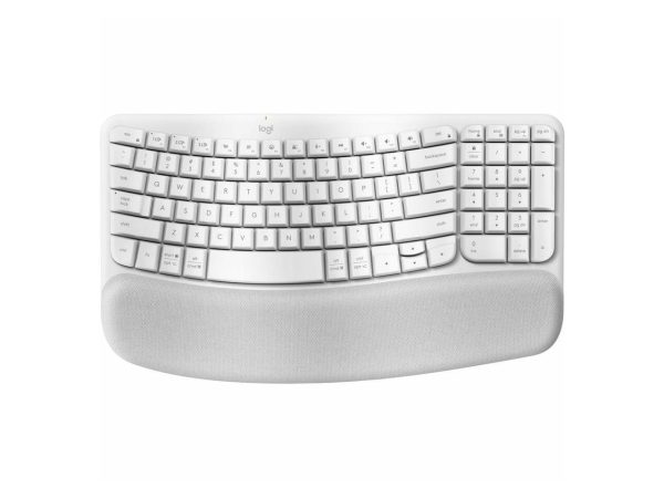 Logitech Wave Keys Keyboard 920-012275 Off White Bluetooth Ergonomic Keyboards - Image 2