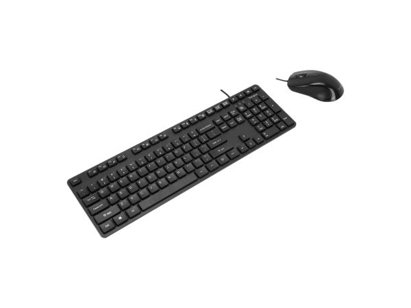 Targus BUS0067 Corporate HID Keyboard and Mouse - USB Wired Keyboard - 104 Key - Black - USB Mouse - Optical - 3 Button - Scroll Wheel - QWERTY - Black - Image 2