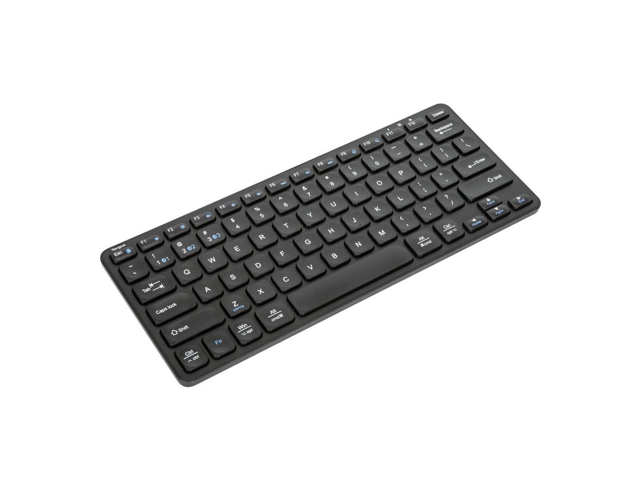 Targus AKM620AMUS Keyboard & Mouse - Wireless Bluetooth 5.1 Keyboard - Wireless Bluetooth Mouse - Optical - 2400 dpi - 2 Button - Scroll Wheel - Black - Symmetrical - AAA - Compatible with PC, Mac - Image 4