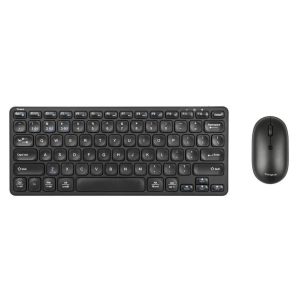 Targus AKM620AMUS Keyboard & Mouse - Wireless Bluetooth 5.1 Keyboard - Wireless Bluetooth Mouse - Optical - 2400 dpi - 2 Button - Scroll Wheel - Black - Symmetrical - AAA - Compatible with PC, Mac