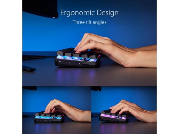 ASUS ROG Falchion Ace 65% RGB Compact Gaming Mechanical Keyboard, Lubed ROG NX Red Switches & Switch Stabilizers, Sound-Dampening Foam, PBT Keycaps, Wired with KVM, Three Angles, Cover Case-White - Image 5