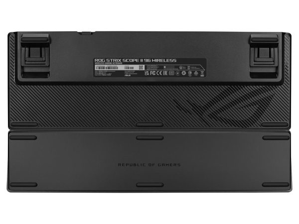 ASUS ROG Strix Scope II 96 Wireless Gaming Keyboard, Tri-Mode Connection, Dampening Foam & Switch-Dampening Pads, Hot-Swappable Pre-lubed ROG NX Storm Switches, PBT Keycaps, RGB-Black - Image 3